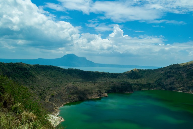 Taal volcano crater